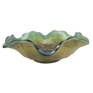 Antique Millersburg ROSALIND Green Scarce 10” Bowl